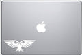 Warhammer 40k Imperial Aquila Vinyl Decal Sticker, 5.9 x 2 inches, White, for Car and Laptop