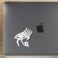 Eye of Horus Vinyl Decal Stickers, Egyptian Design, White, 4-inch, Set of 2, for Laptop, Car, Phone