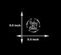 Baby On Board Car Decal, White Vinyl Sticker, 5.5 inches