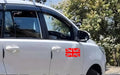 Union Jack British Flag Car Decal, Black and White, 3 x 5 inches, Waterproof Vinyl Sticker
