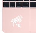 Eye of Horus Vinyl Decal Stickers, Egyptian Design, White, 4-inch, Set of 2, for Laptop, Car, Phone