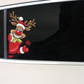 Christmas Car Decals Stickers, Cute Santa Claus Reindeer Snowman Window Stickers for Holiday Decorations, 25cm x 15.2cm