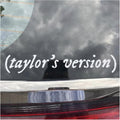 Taylor's Version Car Decal Sticker, White Vinyl, 7.9 x 1.6 inches