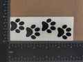 Pet Car Decals Set, 4 Pack - Love with Paw Print, Heart Paw, Heartbeat Design, White Vinyl Stickers