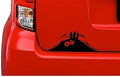 Peeking Monster Eyes Vinyl Decal Sticker, 8x4 inches, Waterproof Car Window Laptop Decal, Black