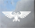Warhammer 40k Imperial Aquila Vinyl Decal Sticker, 5.9 x 2 inches, White, for Car and Laptop
