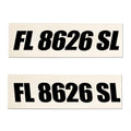 Boat Registration Hull Numbers Vinyl Decal Sticker Set | Racing Tracker Style 772