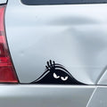Car Decal - Peeking Monster Bumper Sticker for Cars, Trucks, Golf Carts, Vehicle Windows, Dents & Scratches - Large Vinyl Car Sticker - (11x4.25 inches)