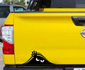 Car Decal - Peeking Monster Bumper Sticker for Cars, Trucks, Golf Carts, Vehicle Windows, Dents & Scratches - Large Vinyl Car Sticker - (11x4.25 inches)