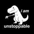 MobiCR Unstoppable Funny Car Decal, White Vinyl Sticker for Cars Trucks Vans Laptop, 5.5 x 5.5 inches