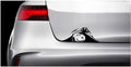 Snoopy Peeking Car Decal, Black Vinyl Sticker, 8 x 3 inches