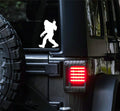 Bigfoot Middle Finger Vinyl Decal, White Car Sticker, 6 Inches, for Cars Trucks Vans Laptop