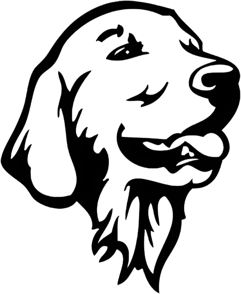 MobiCR Black Dog Car Sticker, 5.9 Inch Vehicle Window Bumper Decoration