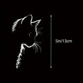 Cat Silhouette Car Window Decal, 5 Inch Vinyl Sticker, Waterproof Peeking Cat Design for Cars, Trucks, Laptops