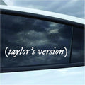 Taylor's Version Car Decal Sticker, White Vinyl, 7.9 x 1.6 inches
