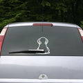 Car Rear Wiper Decal, Funny Dog with Moving Tail Design, 11.5 x 9.25 inch Waterproof Vinyl Window Sticker