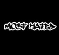 Most Hated Car Windshield Decal Sticker, 20x4 inches, White Vinyl, JDM Style