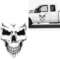 Large Skull Face Vinyl Decal Sticker, 24 x 10 inches, Black, for Car Truck SUV