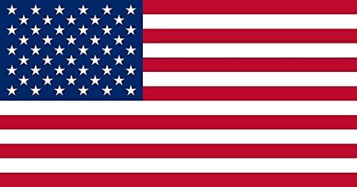 American Flag 2 Inch Helmet USA Vinyl Sticker Decal, 12 Pack